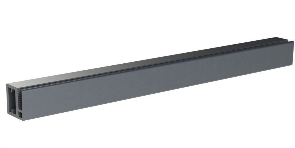 Kapiukse profiil kood 097 sügav 20x20 mm (klaas sisse liimitav)